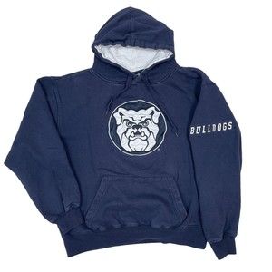 BUTLER Bulldogs Hoodie Sweatshirt Men's Medium Navy Blue Stadium Athletics NCAA